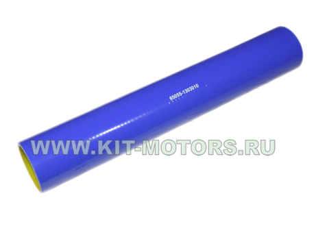 65055-1303010, патрубок радиатора КрАЗ, синий силикон